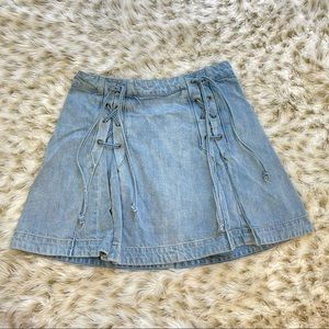 Free People Jean Skirt